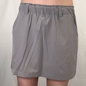 RBX Active Gray Athletic Skort Built In Shorts Pockets Women's Large